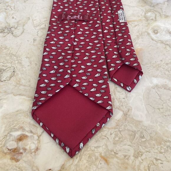 Hermes 100% Silk Tie “Sheep” - Picture 6 of 9